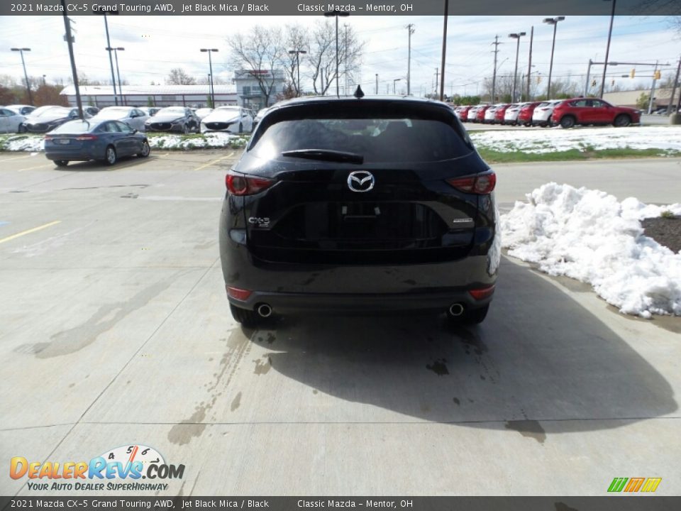 2021 Mazda CX-5 Grand Touring AWD Jet Black Mica / Black Photo #6