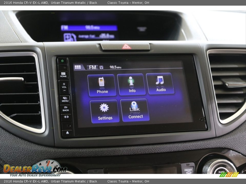 2016 Honda CR-V EX-L AWD Urban Titanium Metallic / Black Photo #12