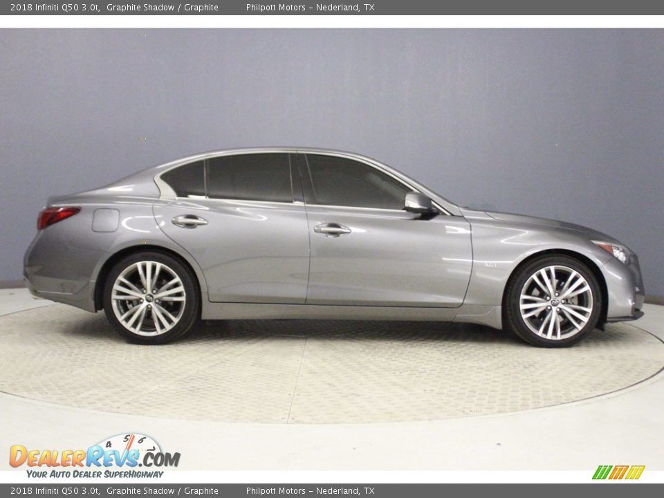 2018 Infiniti Q50 3.0t Graphite Shadow / Graphite Photo #8
