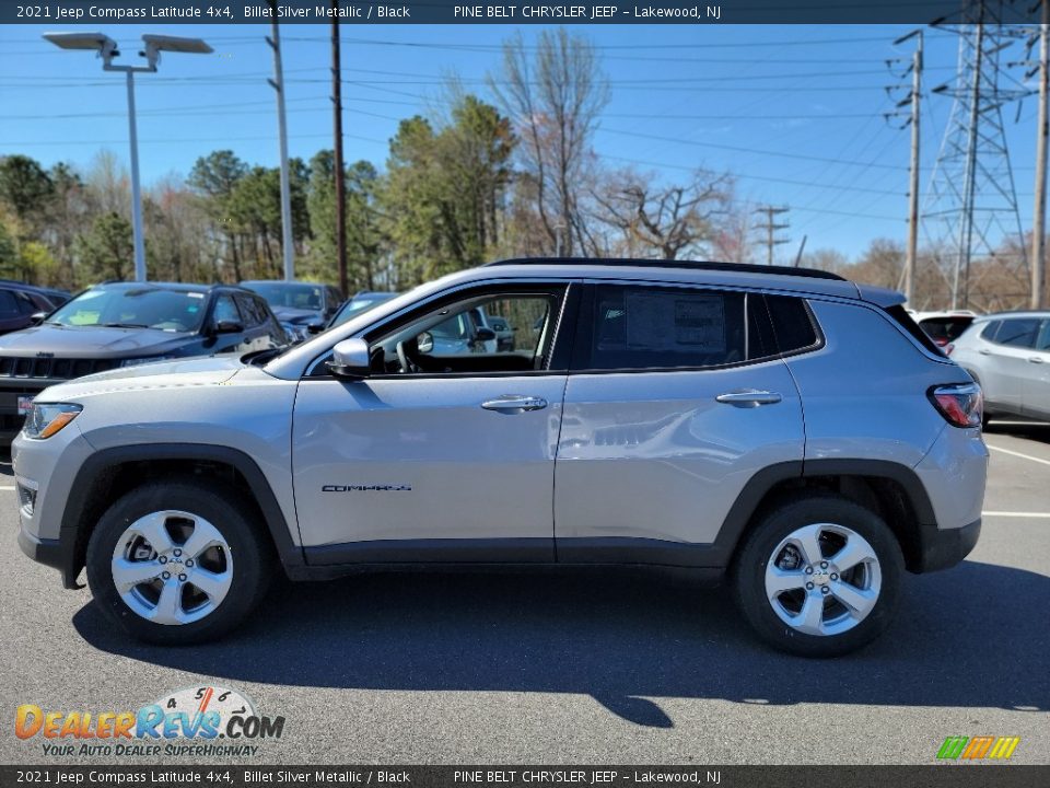 2021 Jeep Compass Latitude 4x4 Billet Silver Metallic / Black Photo #4