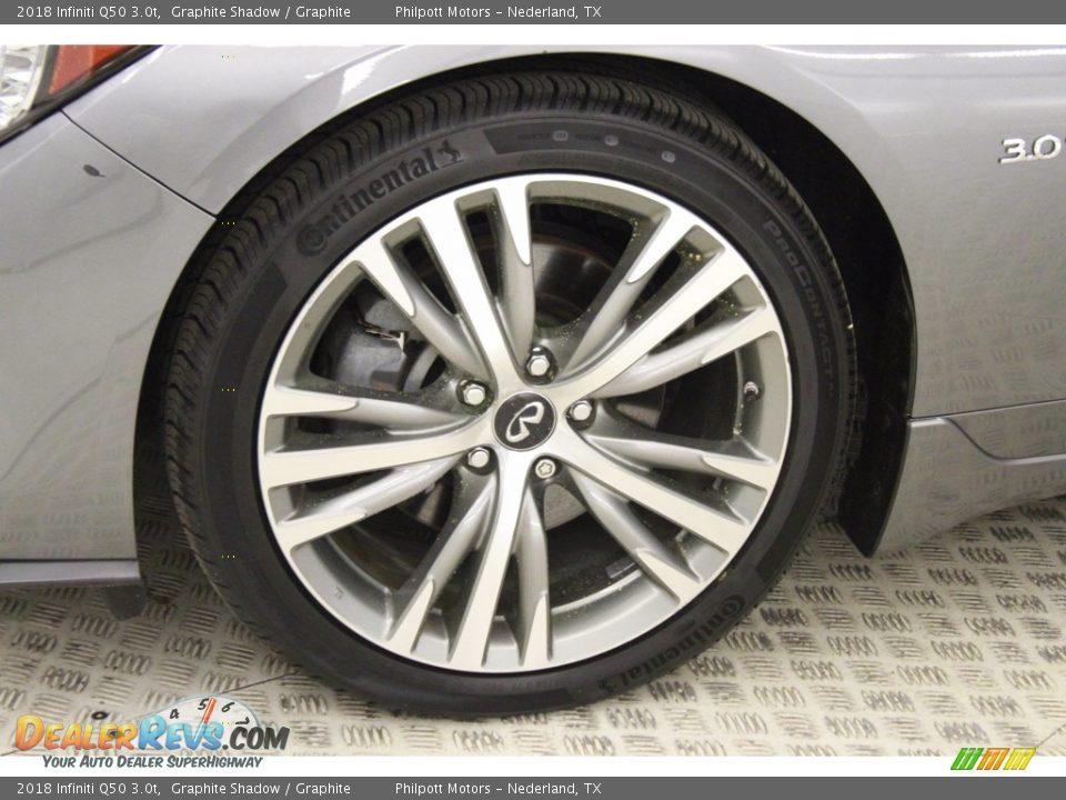 2018 Infiniti Q50 3.0t Graphite Shadow / Graphite Photo #9