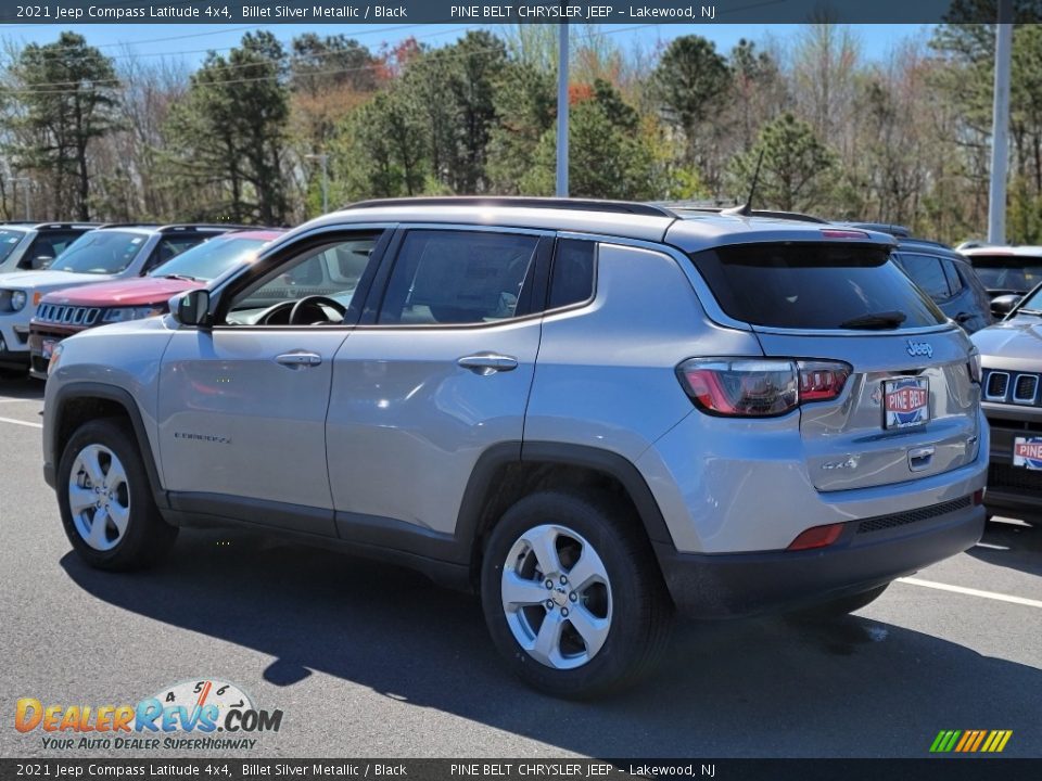 2021 Jeep Compass Latitude 4x4 Billet Silver Metallic / Black Photo #6