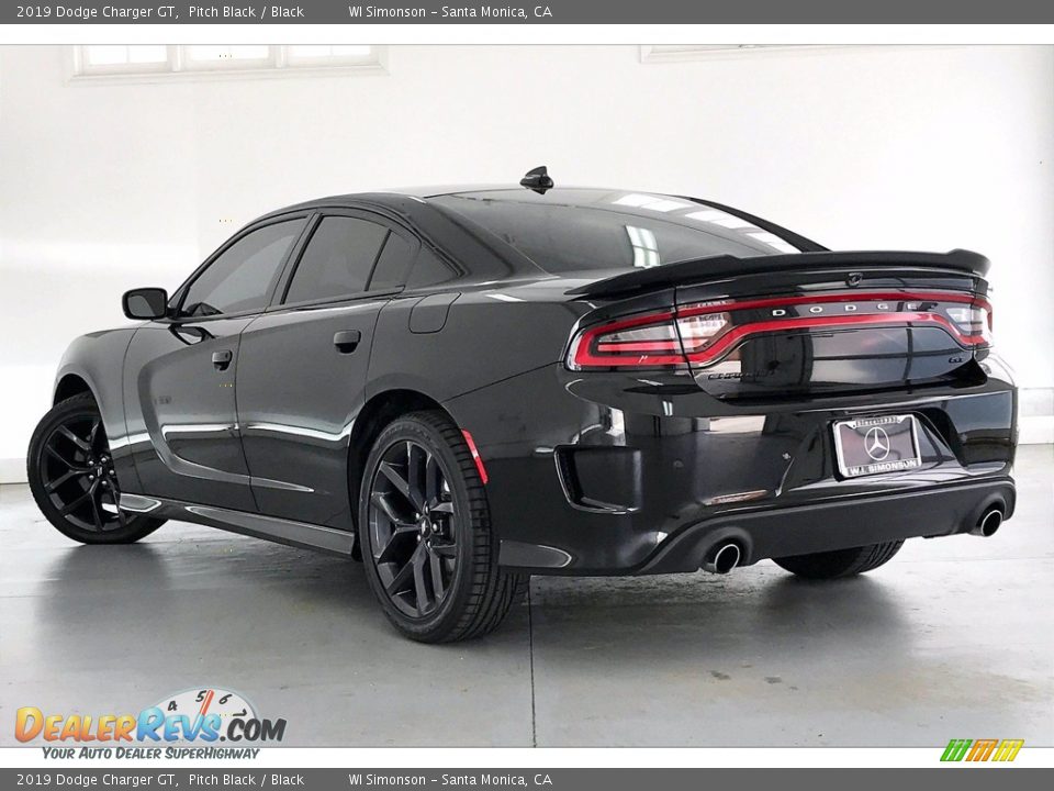 2019 Dodge Charger GT Pitch Black / Black Photo #10