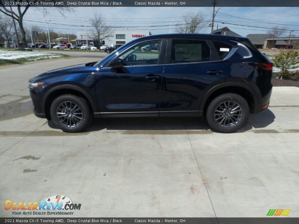 2021 Mazda CX-5 Touring AWD Deep Crystal Blue Mica / Black Photo #5