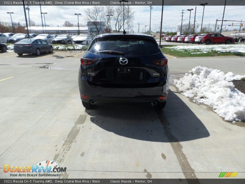 2021 Mazda CX-5 Touring AWD Deep Crystal Blue Mica / Black Photo #6
