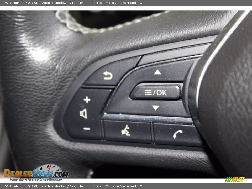 2018 Infiniti Q50 3.0t Graphite Shadow / Graphite Photo #14