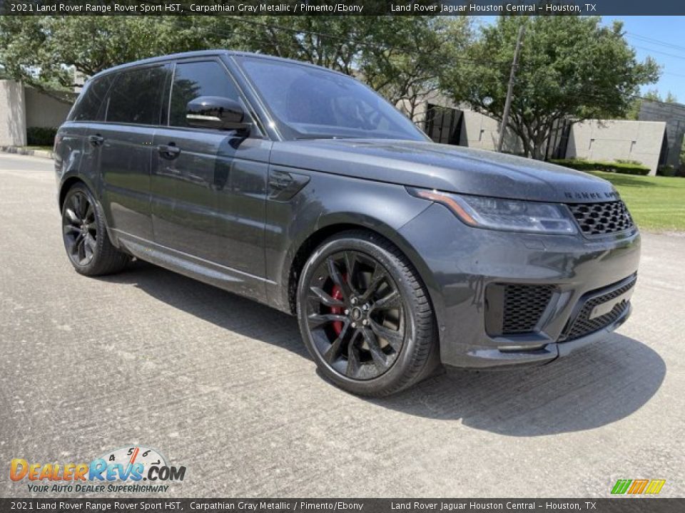 Front 3/4 View of 2021 Land Rover Range Rover Sport HST Photo #12