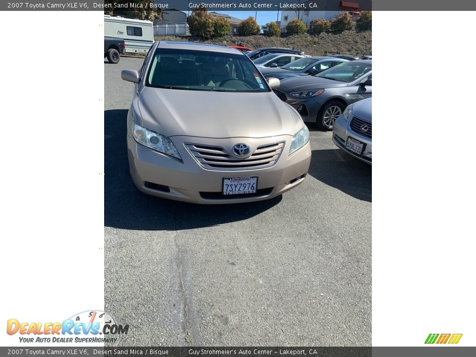 2007 Toyota Camry XLE V6 Desert Sand Mica / Bisque Photo #3