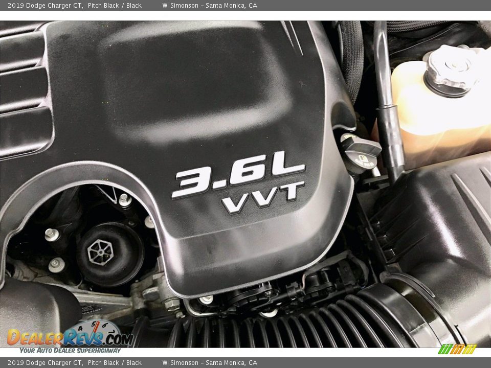 2019 Dodge Charger GT Pitch Black / Black Photo #31