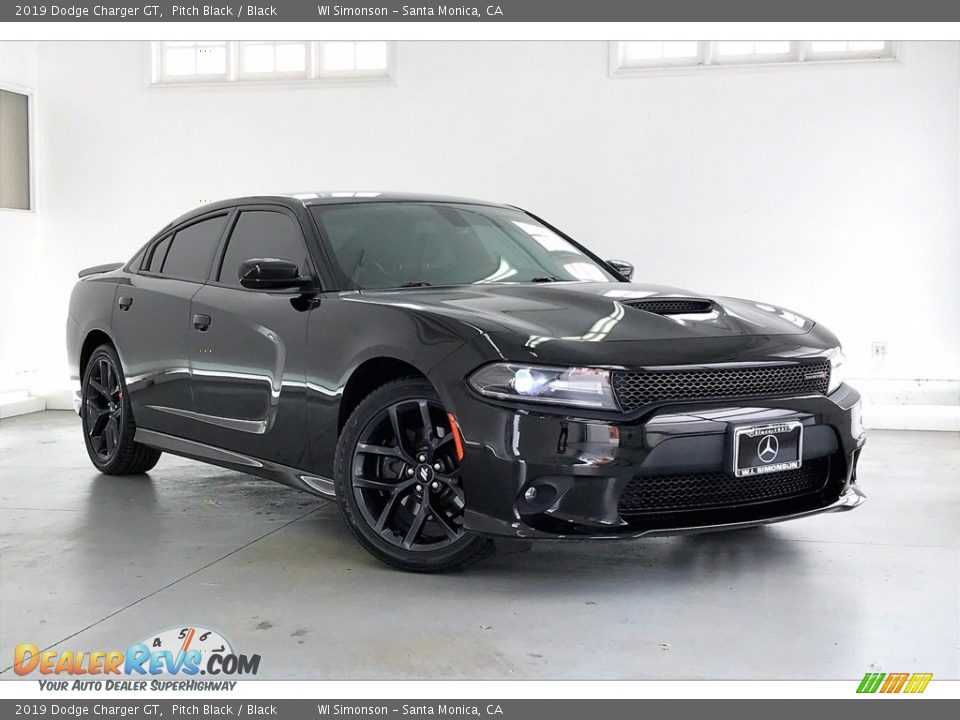 2019 Dodge Charger GT Pitch Black / Black Photo #33