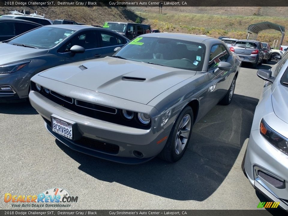 2018 Dodge Challenger SXT Destroyer Gray / Black Photo #2