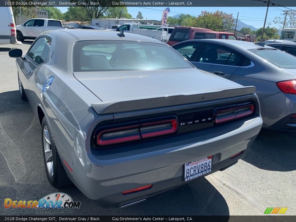 2018 Dodge Challenger SXT Destroyer Gray / Black Photo #3