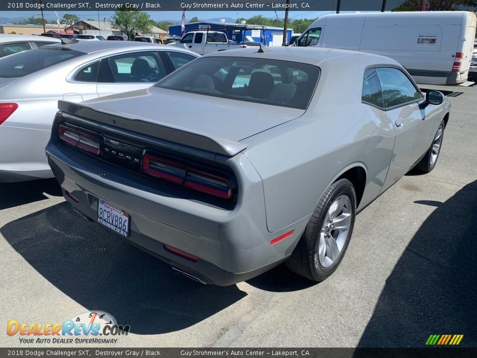 2018 Dodge Challenger SXT Destroyer Gray / Black Photo #4