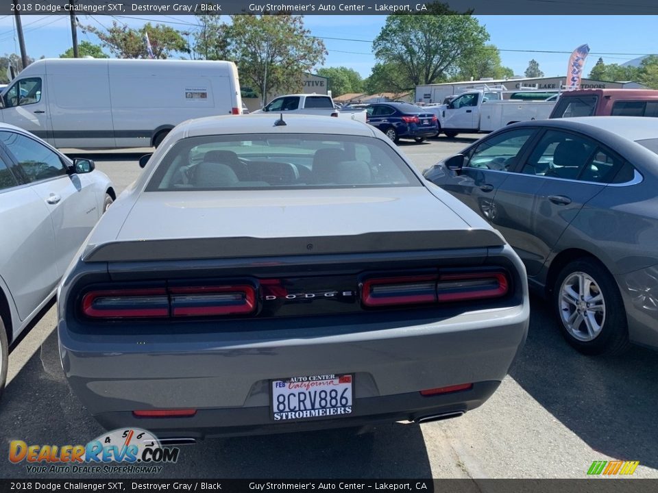 2018 Dodge Challenger SXT Destroyer Gray / Black Photo #5