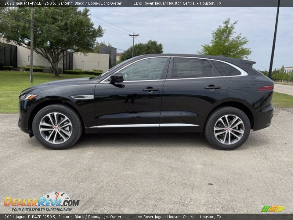 2021 Jaguar F-PACE P250 S Santorini Black / Ebony/Light Oyster Photo #3