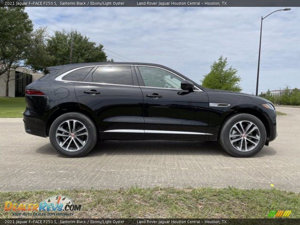 2021 Jaguar F-PACE P250 S Santorini Black / Ebony/Light Oyster Photo #8