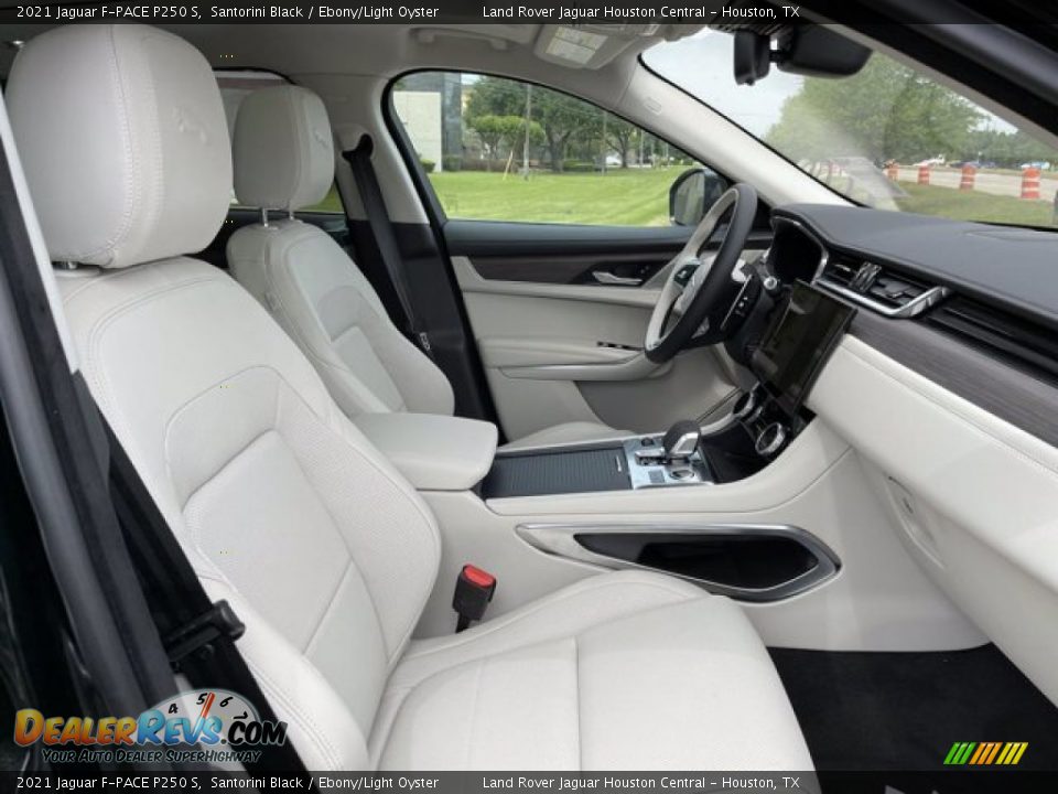 Ebony/Light Oyster Interior - 2021 Jaguar F-PACE P250 S Photo #10