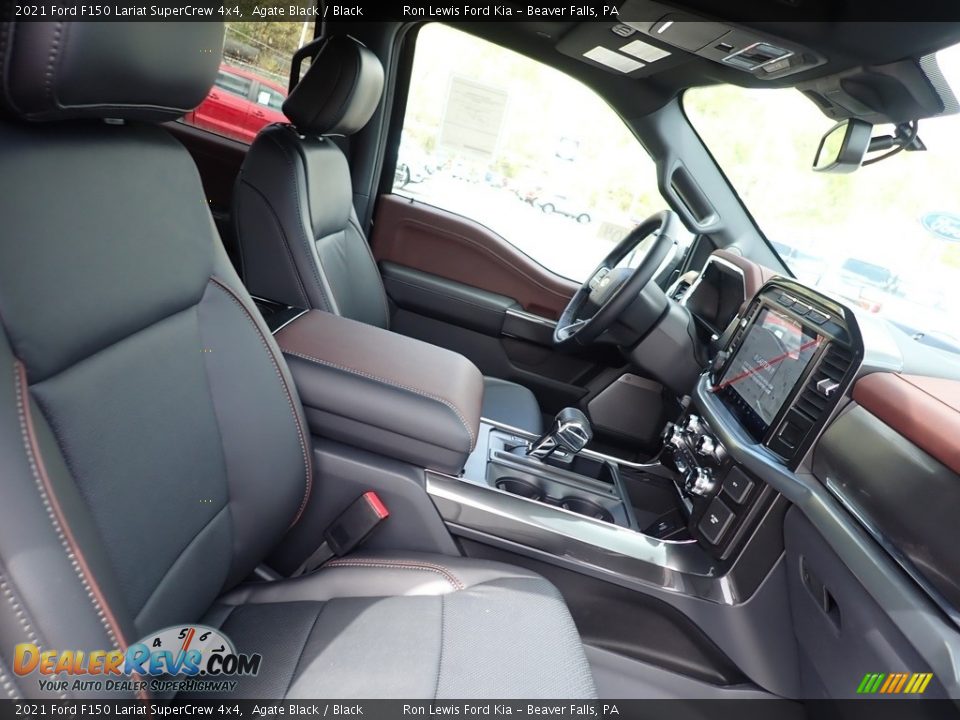 Front Seat of 2021 Ford F150 Lariat SuperCrew 4x4 Photo #12