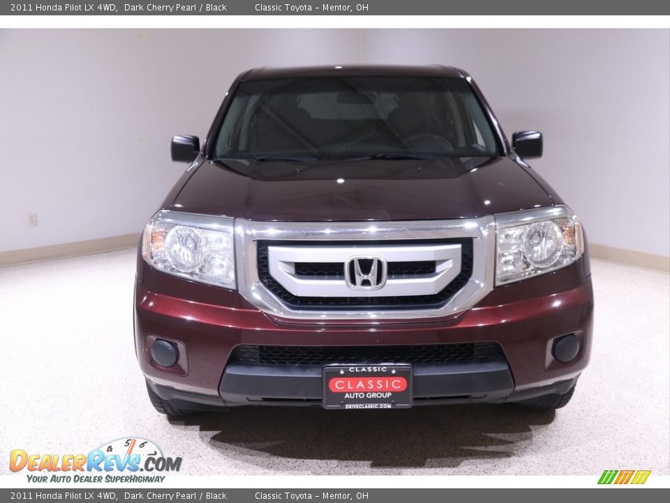 2011 Honda Pilot LX 4WD Dark Cherry Pearl / Black Photo #2