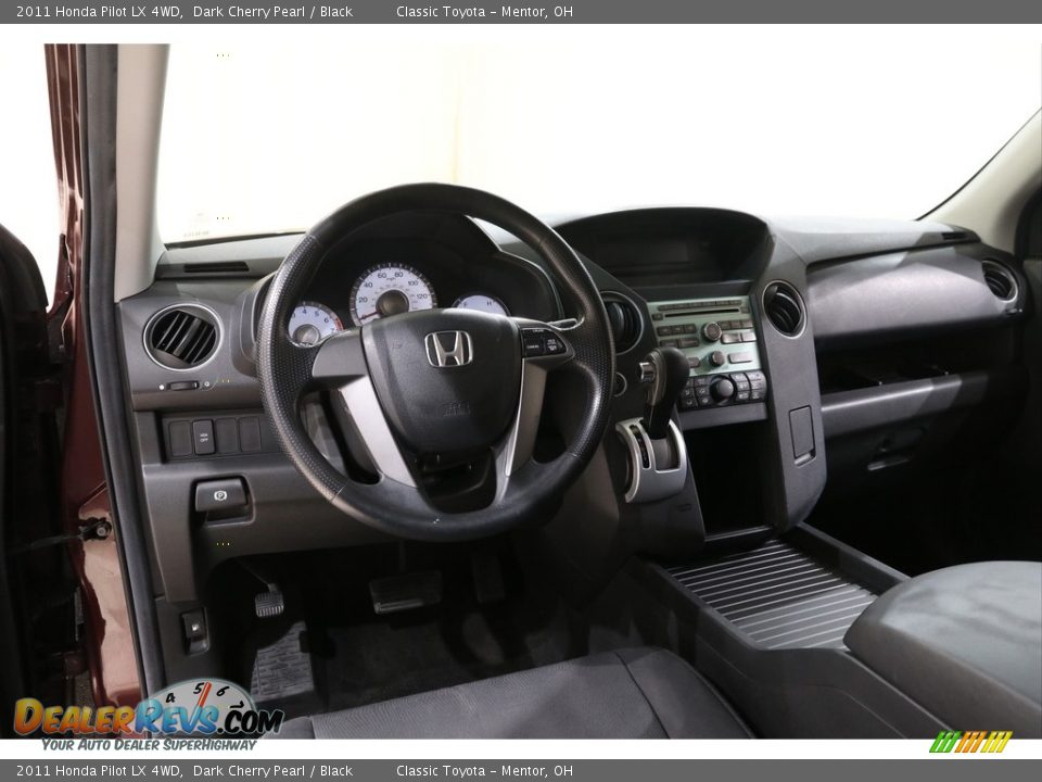 2011 Honda Pilot LX 4WD Dark Cherry Pearl / Black Photo #6