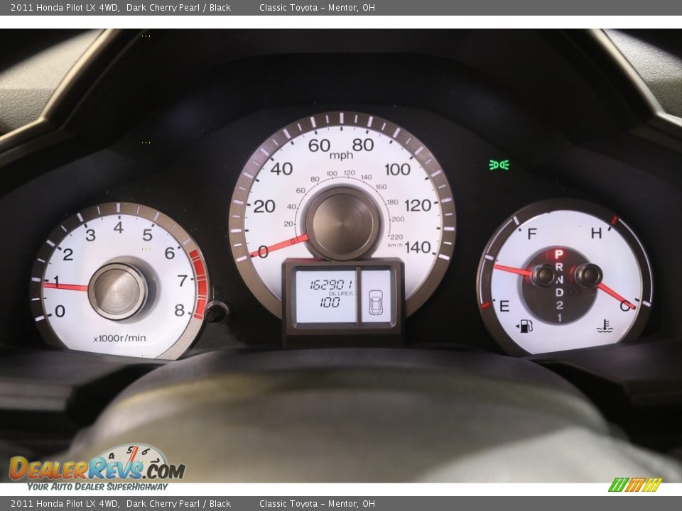 2011 Honda Pilot LX 4WD Dark Cherry Pearl / Black Photo #8