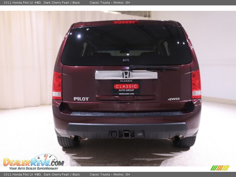 2011 Honda Pilot LX 4WD Dark Cherry Pearl / Black Photo #16