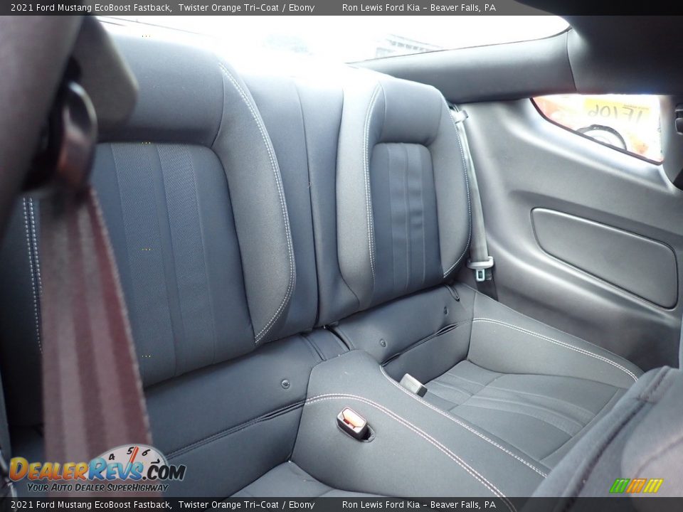 Rear Seat of 2021 Ford Mustang EcoBoost Fastback Photo #12