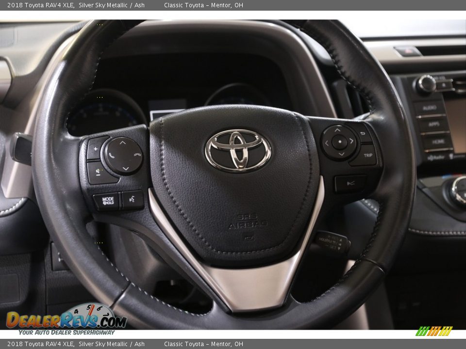 2018 Toyota RAV4 XLE Silver Sky Metallic / Ash Photo #7