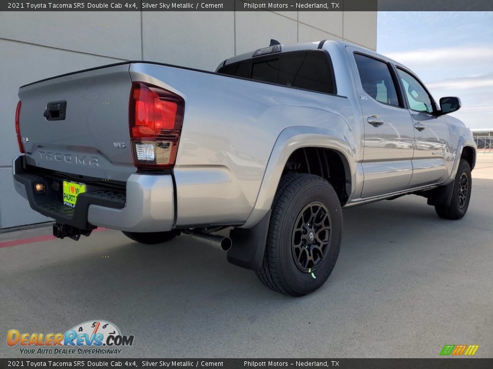 2021 Toyota Tacoma SR5 Double Cab 4x4 Silver Sky Metallic / Cement Photo #3