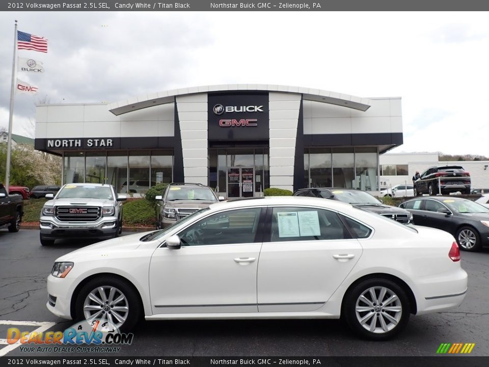 2012 Volkswagen Passat 2.5L SEL Candy White / Titan Black Photo #1