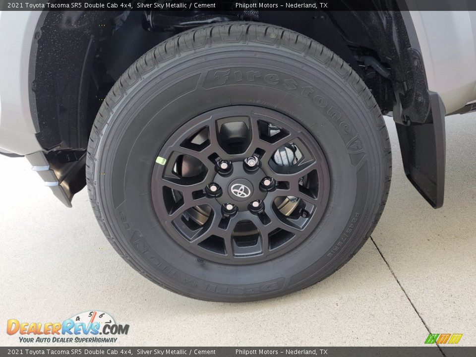 2021 Toyota Tacoma SR5 Double Cab 4x4 Silver Sky Metallic / Cement Photo #10