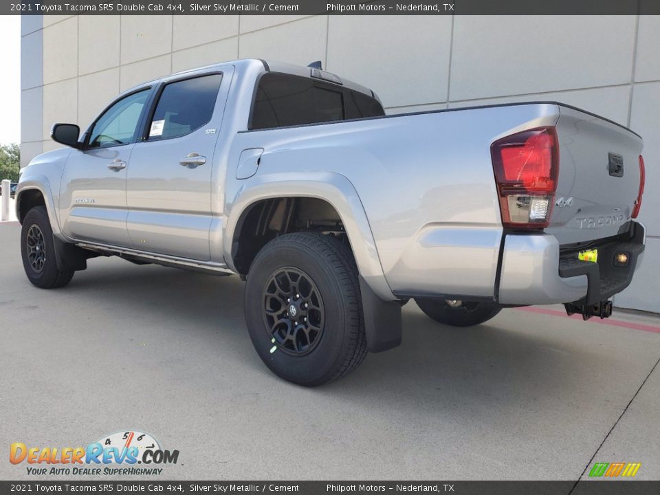 2021 Toyota Tacoma SR5 Double Cab 4x4 Silver Sky Metallic / Cement Photo #11