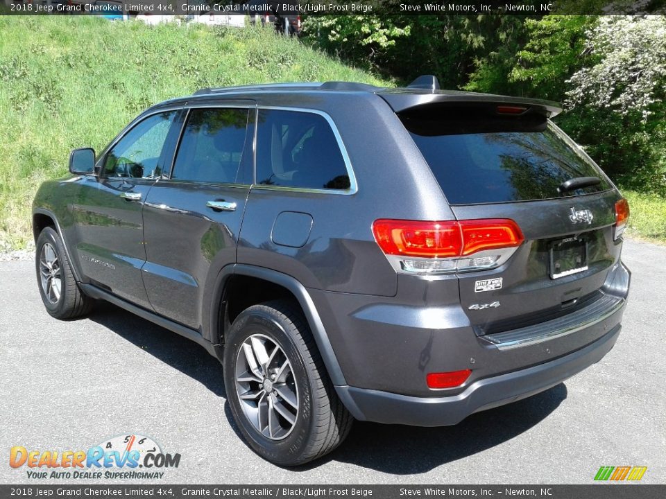 2018 Jeep Grand Cherokee Limited 4x4 Granite Crystal Metallic / Black/Light Frost Beige Photo #8