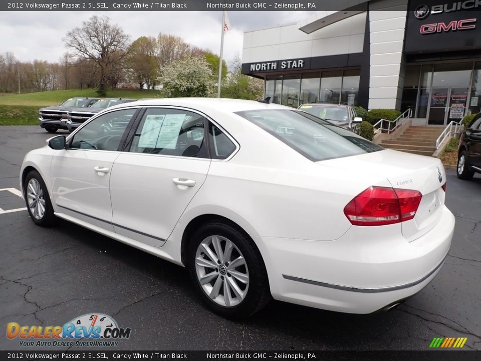 2012 Volkswagen Passat 2.5L SEL Candy White / Titan Black Photo #12