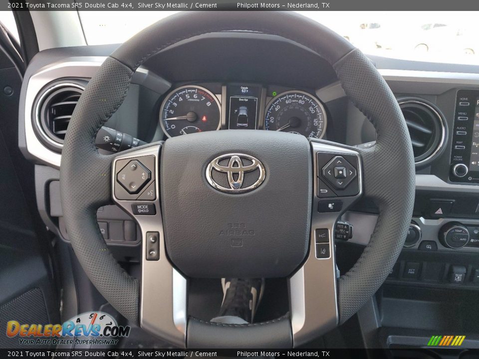 2021 Toyota Tacoma SR5 Double Cab 4x4 Silver Sky Metallic / Cement Photo #15