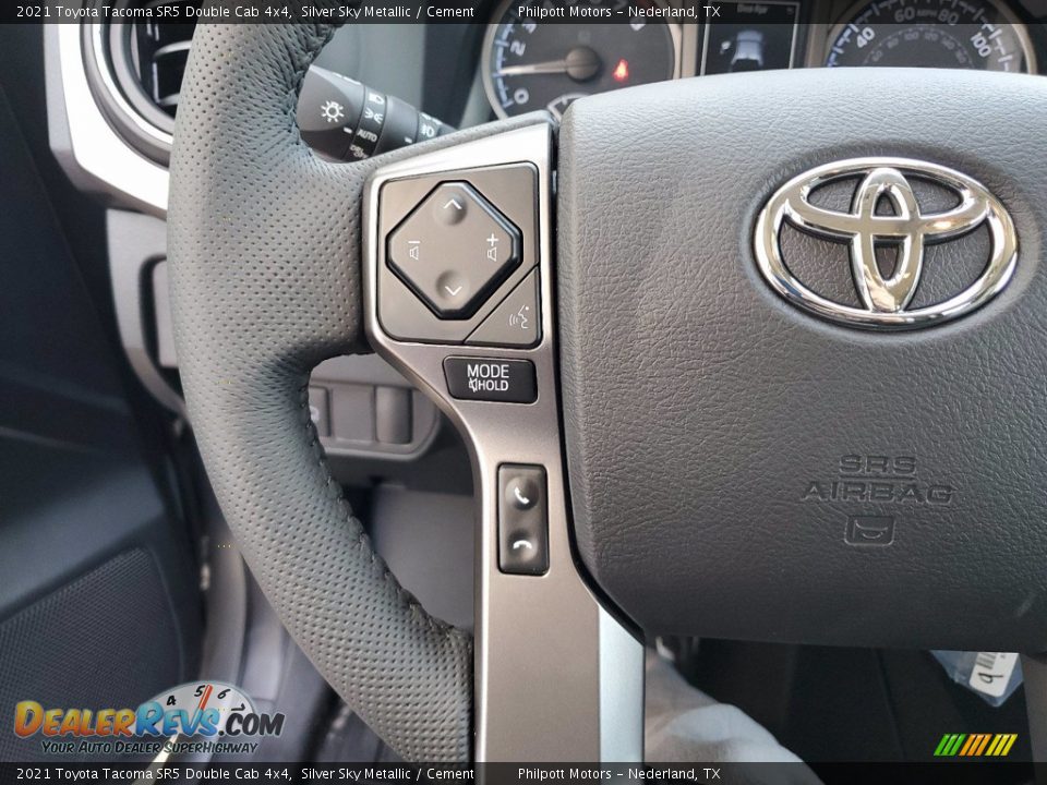 2021 Toyota Tacoma SR5 Double Cab 4x4 Silver Sky Metallic / Cement Photo #16