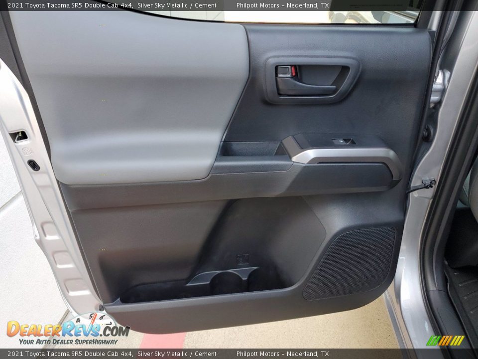 2021 Toyota Tacoma SR5 Double Cab 4x4 Silver Sky Metallic / Cement Photo #23