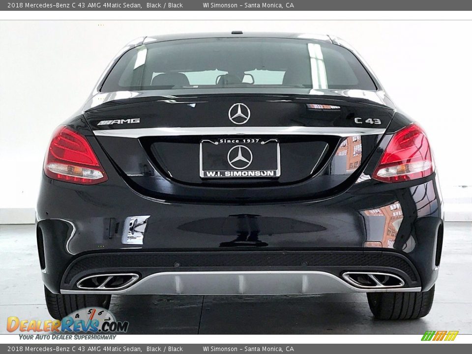 2018 Mercedes-Benz C 43 AMG 4Matic Sedan Black / Black Photo #3