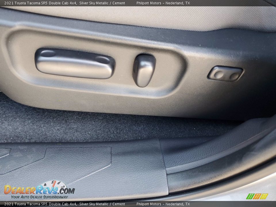 2021 Toyota Tacoma SR5 Double Cab 4x4 Silver Sky Metallic / Cement Photo #24