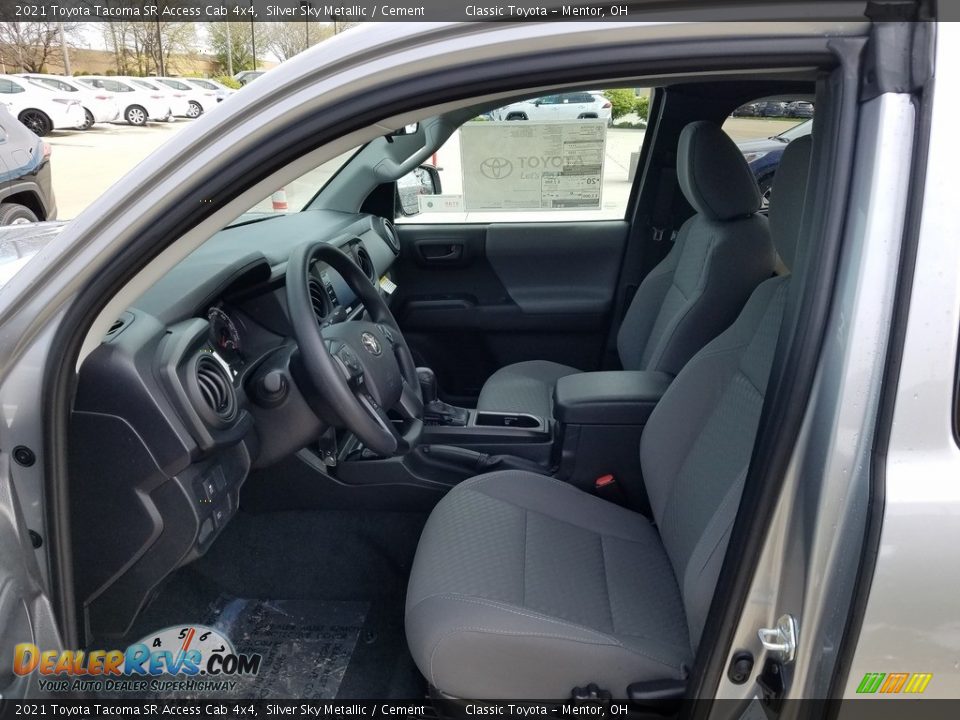 Cement Interior - 2021 Toyota Tacoma SR Access Cab 4x4 Photo #2