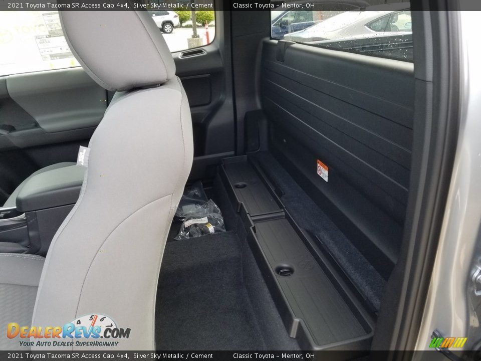 Rear Seat of 2021 Toyota Tacoma SR Access Cab 4x4 Photo #3