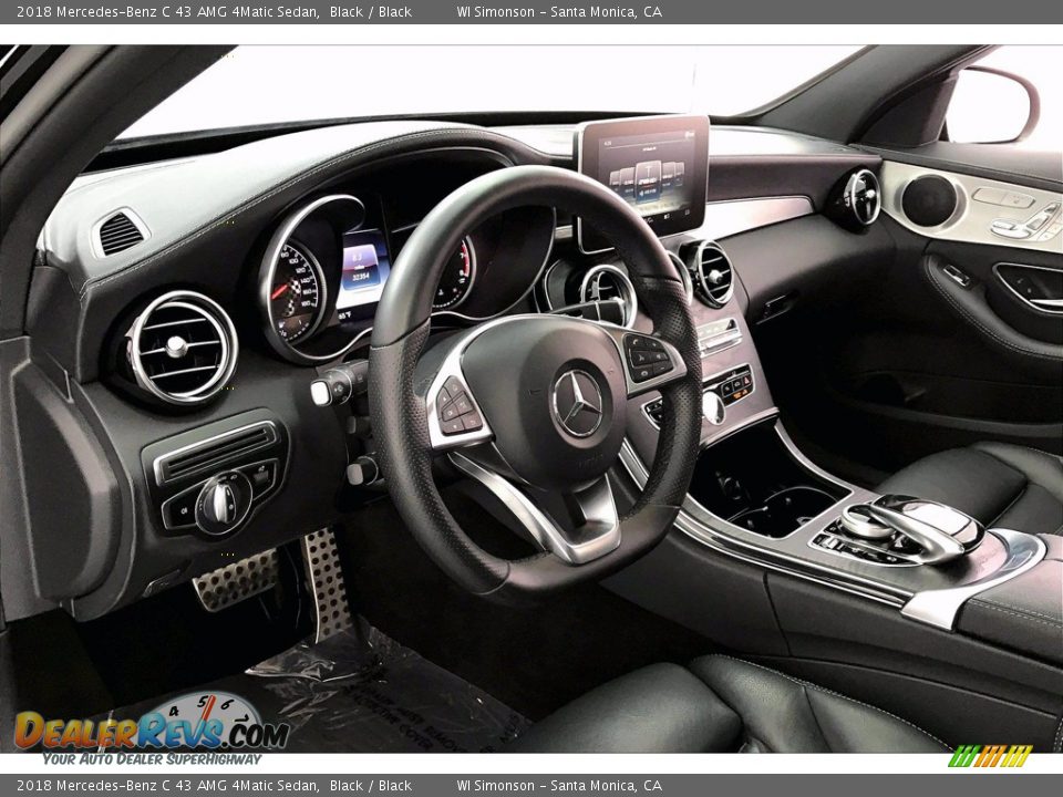 Black Interior - 2018 Mercedes-Benz C 43 AMG 4Matic Sedan Photo #14