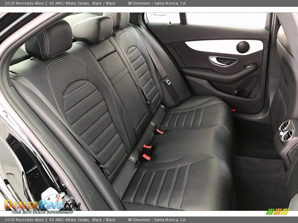 Rear Seat of 2018 Mercedes-Benz C 43 AMG 4Matic Sedan Photo #19