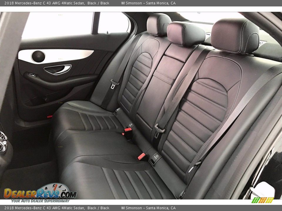 Rear Seat of 2018 Mercedes-Benz C 43 AMG 4Matic Sedan Photo #20