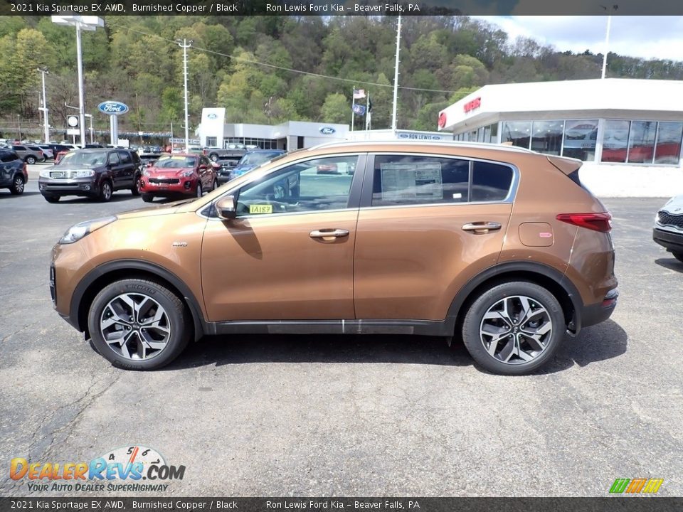 2021 Kia Sportage EX AWD Burnished Copper / Black Photo #6