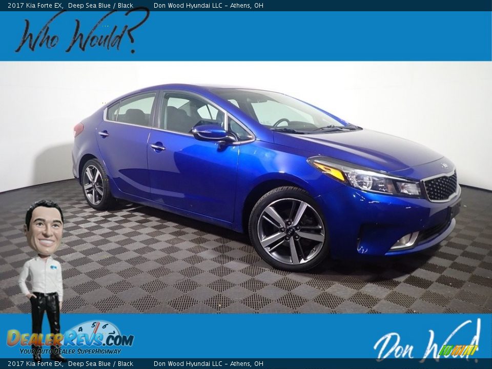 2017 Kia Forte EX Deep Sea Blue / Black Photo #1