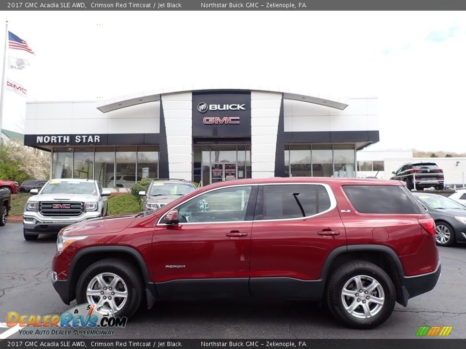 2017 GMC Acadia SLE AWD Crimson Red Tintcoat / Jet Black Photo #1