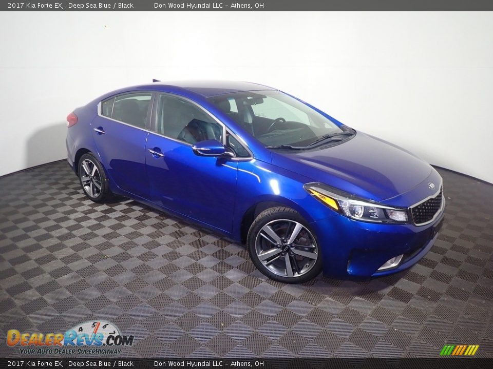 2017 Kia Forte EX Deep Sea Blue / Black Photo #4