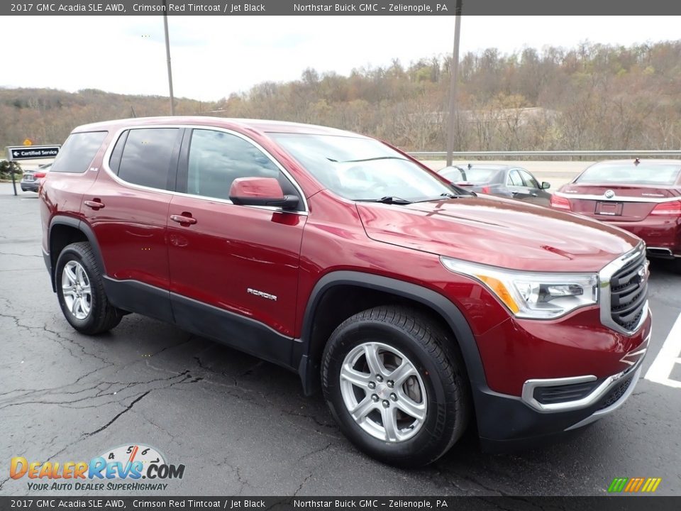 2017 GMC Acadia SLE AWD Crimson Red Tintcoat / Jet Black Photo #4