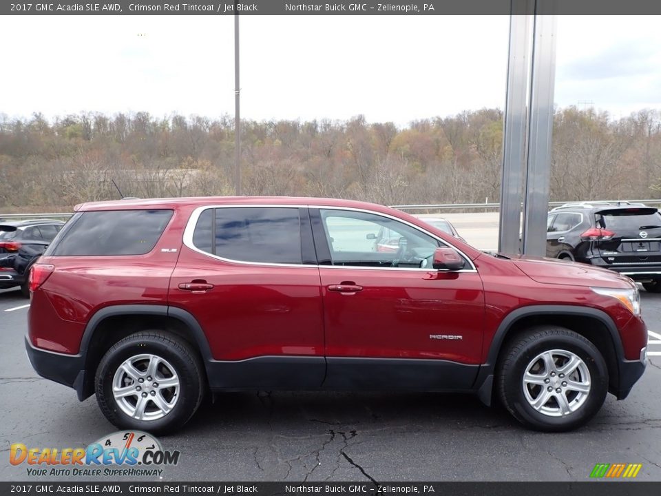 2017 GMC Acadia SLE AWD Crimson Red Tintcoat / Jet Black Photo #5